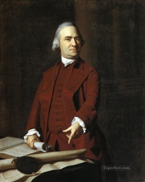 ジョン・シングルトン・コプリー Painting - サミュエル・アダムスの植民地時代のニューイングランドの肖像画 ジョン・シングルトン・コプリー